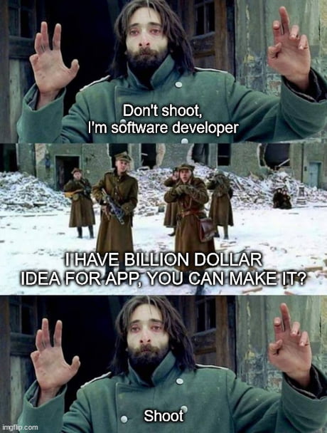 Dont Shoot I am Software Developer